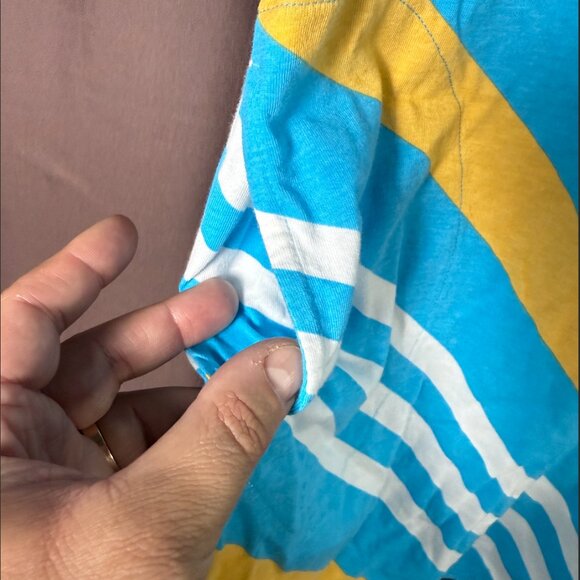 Lands'‎ End Women's 2X, L LONG Sleeveless Swim Cover-up Dress Cotton Jersey Tur - Picture 4 of 10